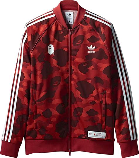 bape x adidas track jacket replica|BAPE x adidas adicolor Track Top Raw Red Men's .